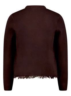 Cartoon Damen Strick-Cardigan in braun