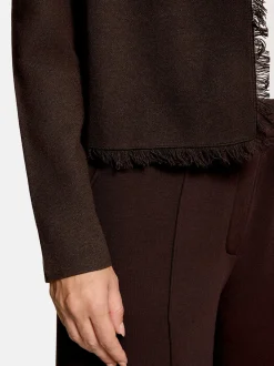 Cartoon Damen Strick-Cardigan in braun