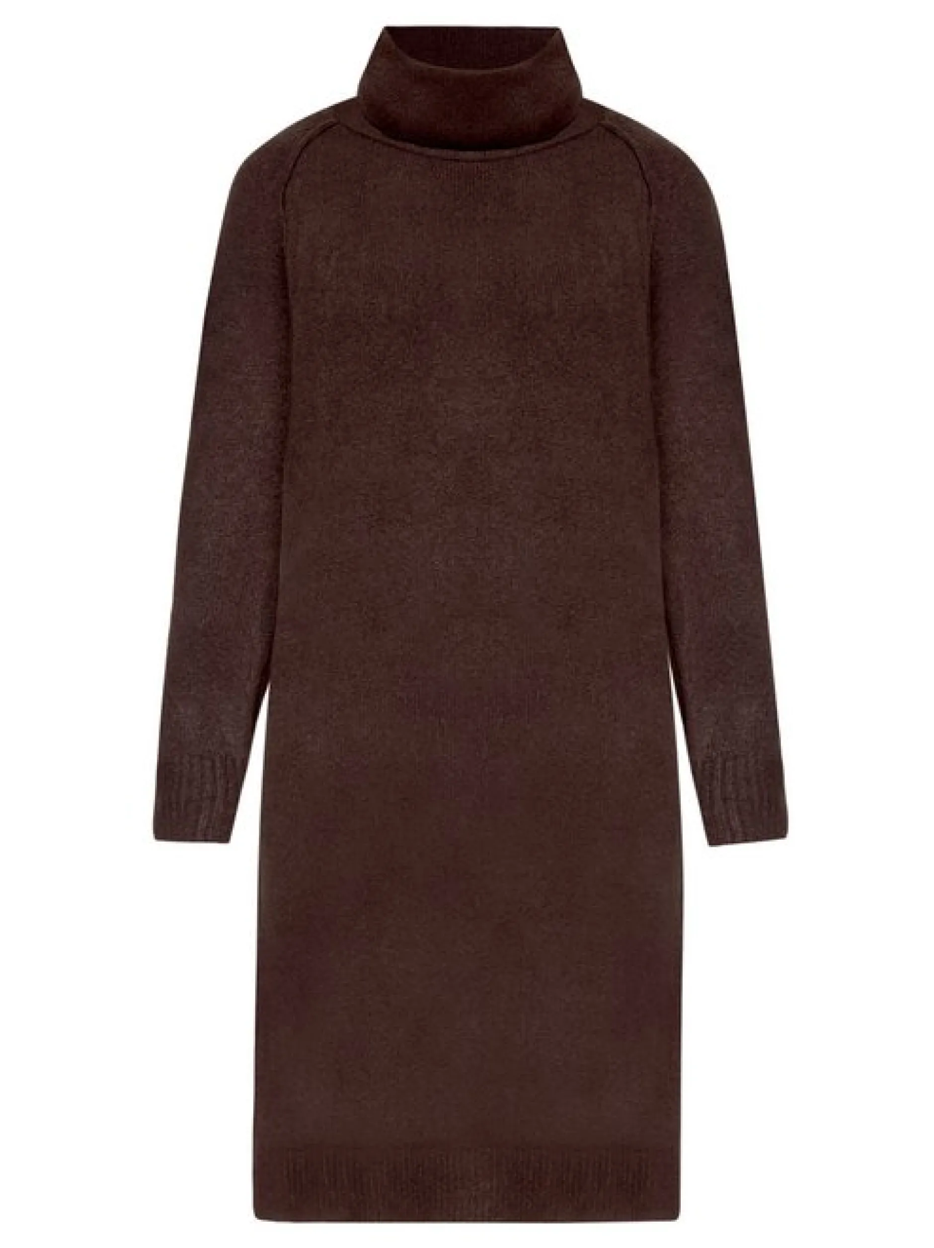 Cartoon Damen Strickkleid in braun