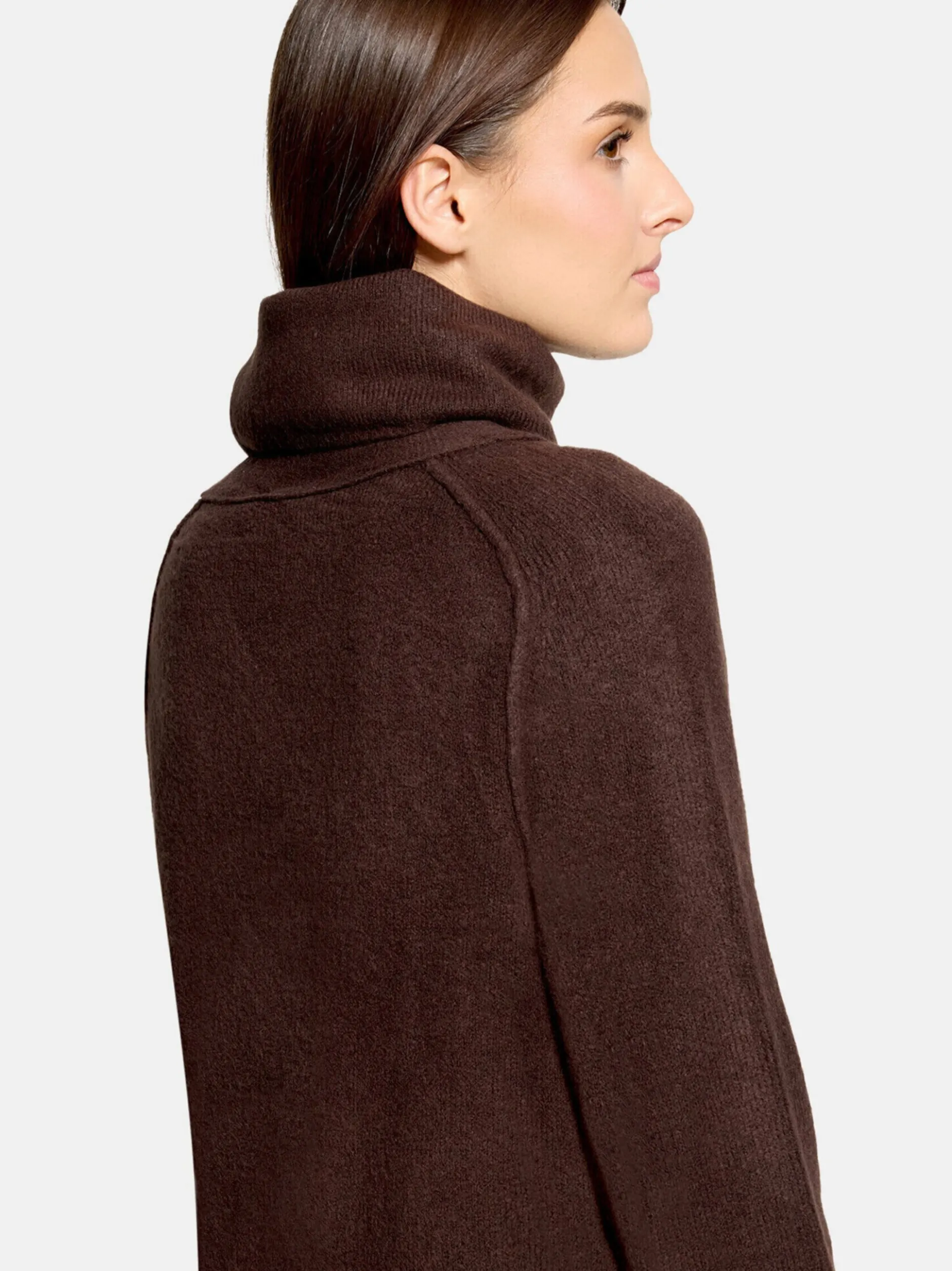 Cartoon Damen Strickkleid in braun