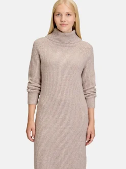 Cartoon Damen Strickkleid in beige
