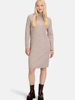 Cartoon Damen Strickkleid in beige