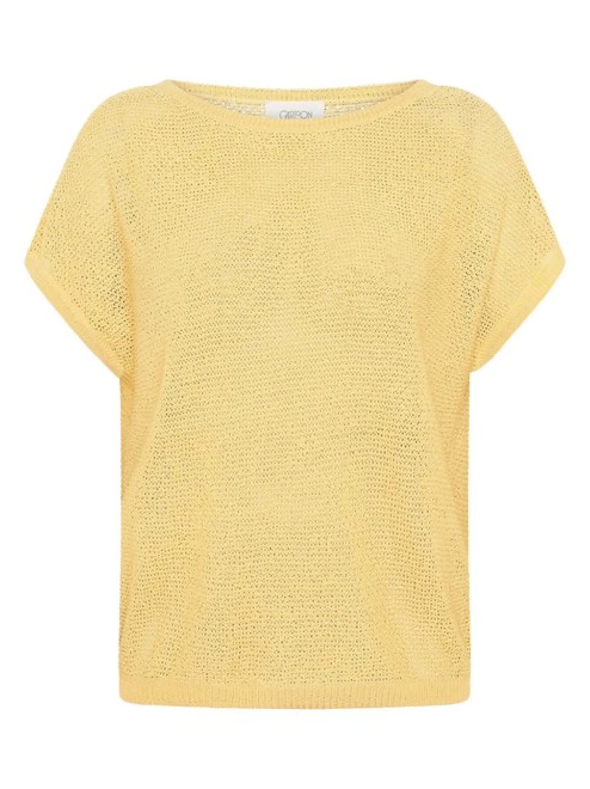 Cartoon Damen Strickpullover in gelb