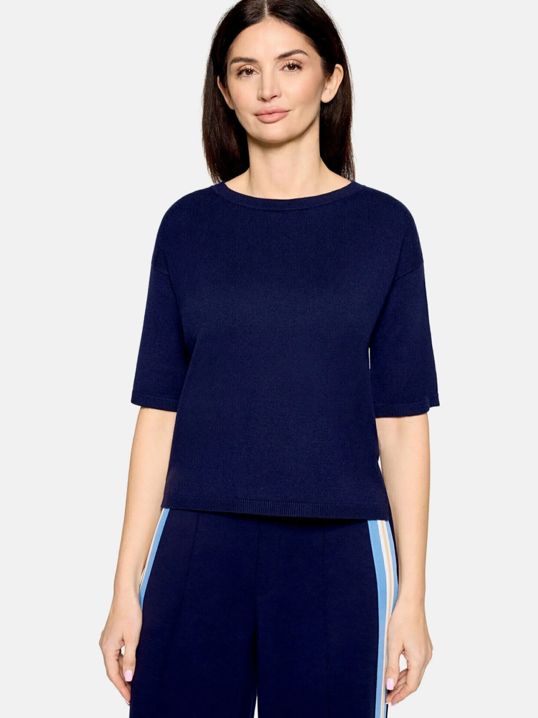 Cartoon Damen Strickpullover in marine royal