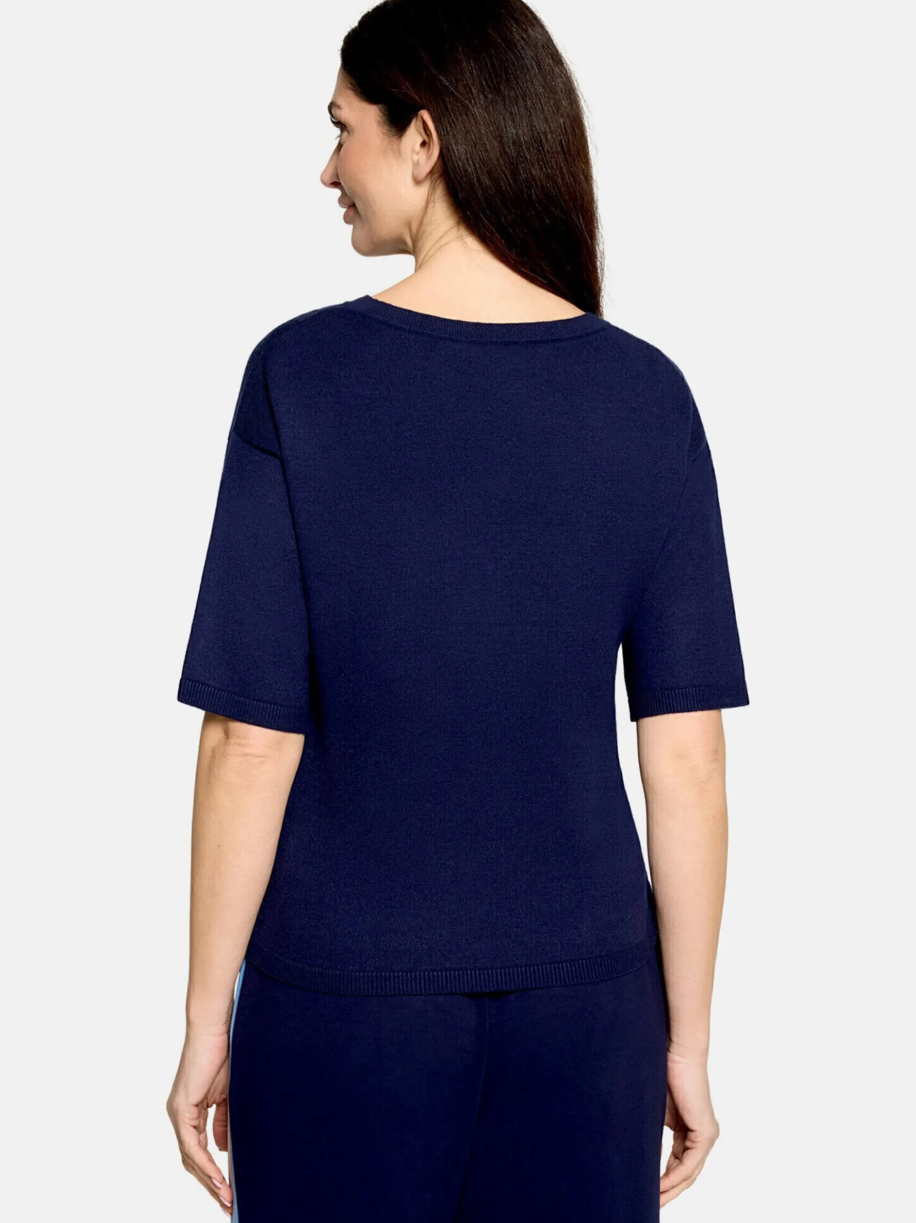 Cartoon Damen Strickpullover in marine royal