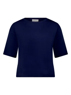 Cartoon Damen Strickpullover in marine royal