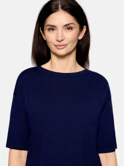 Cartoon Damen Strickpullover in marine royal