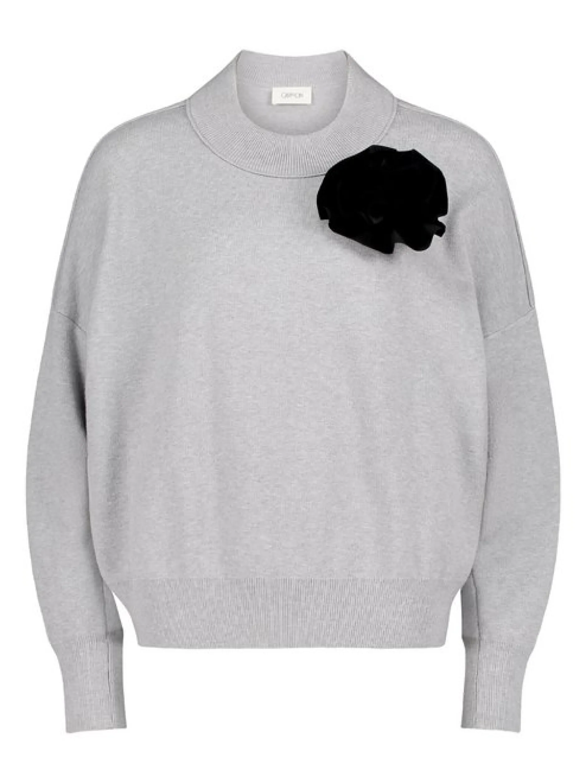 Cartoon Damen Strickpullover in grau