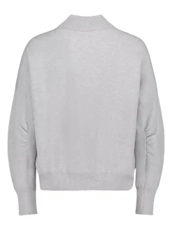 Cartoon Damen Strickpullover in grau