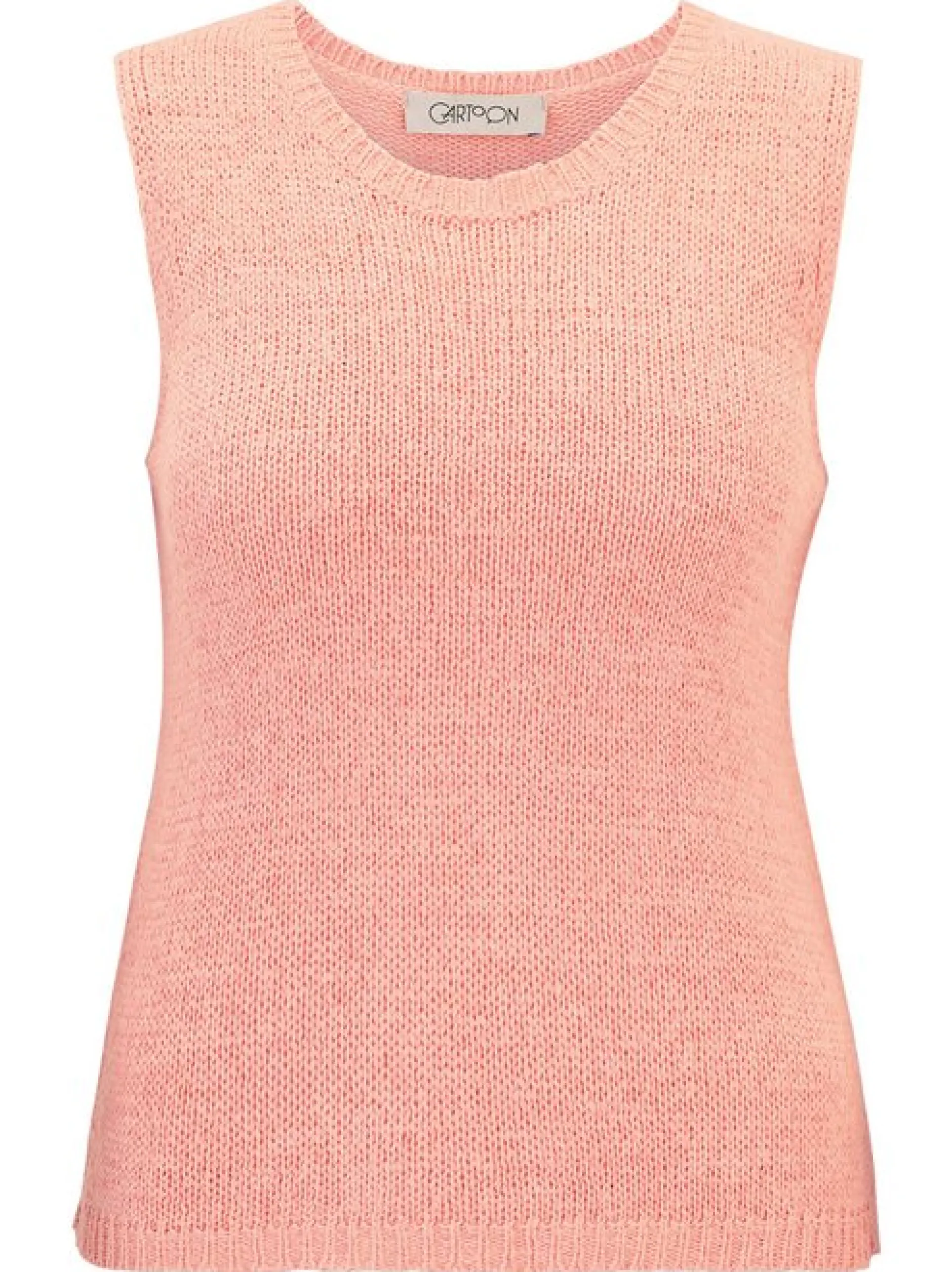 Cartoon Damen Strick-Top in rosa