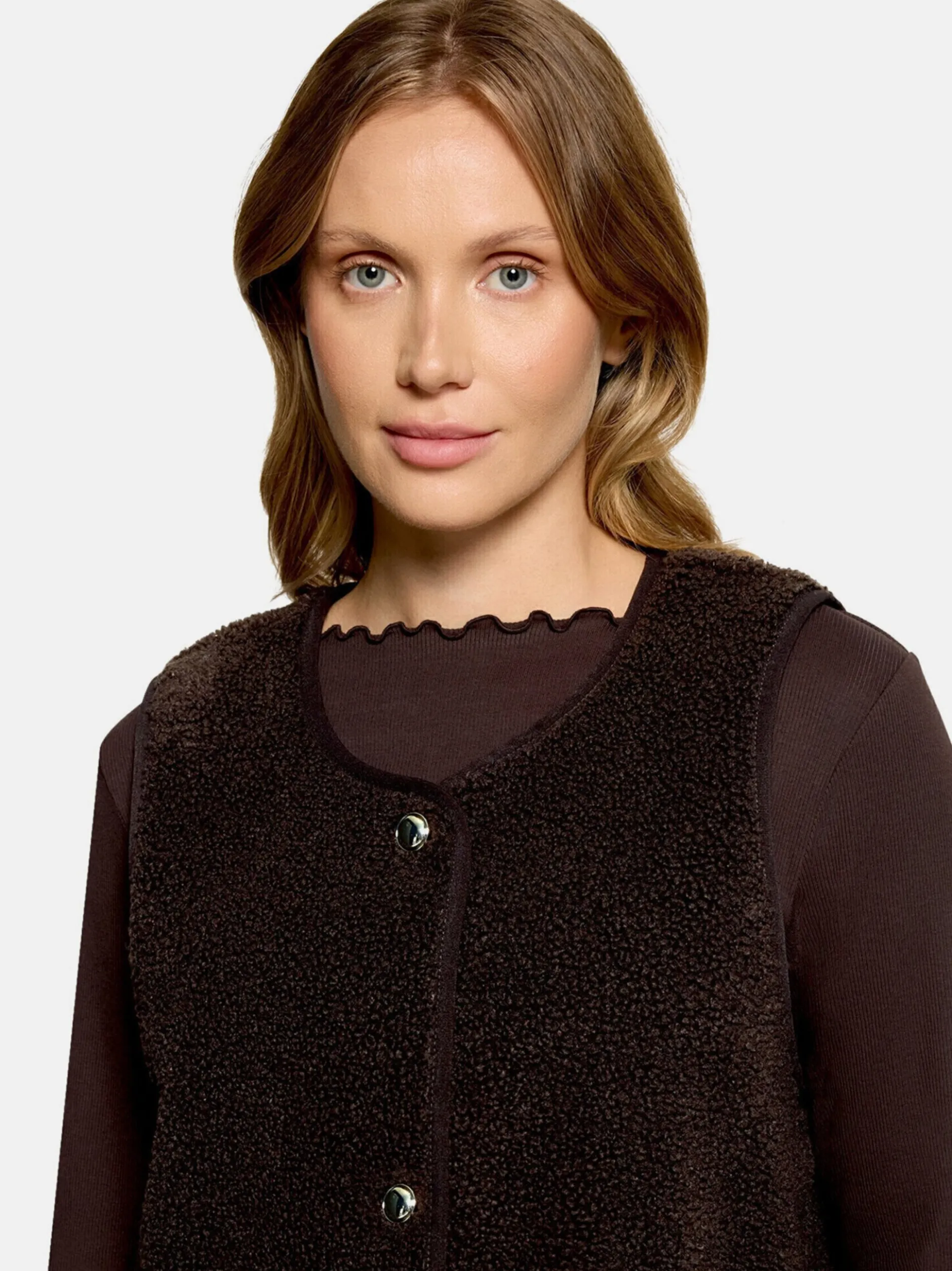 Cartoon Damen Sweatjacke in braun