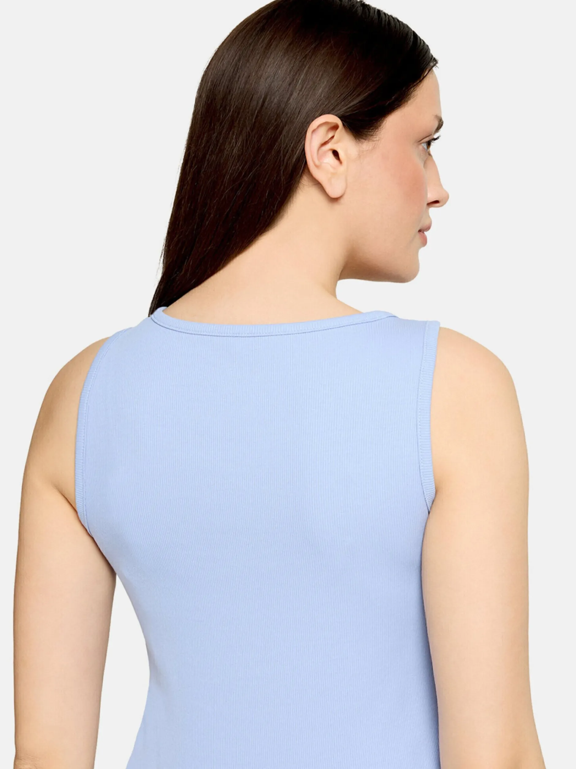 Cartoon Damen Top in hellblau
