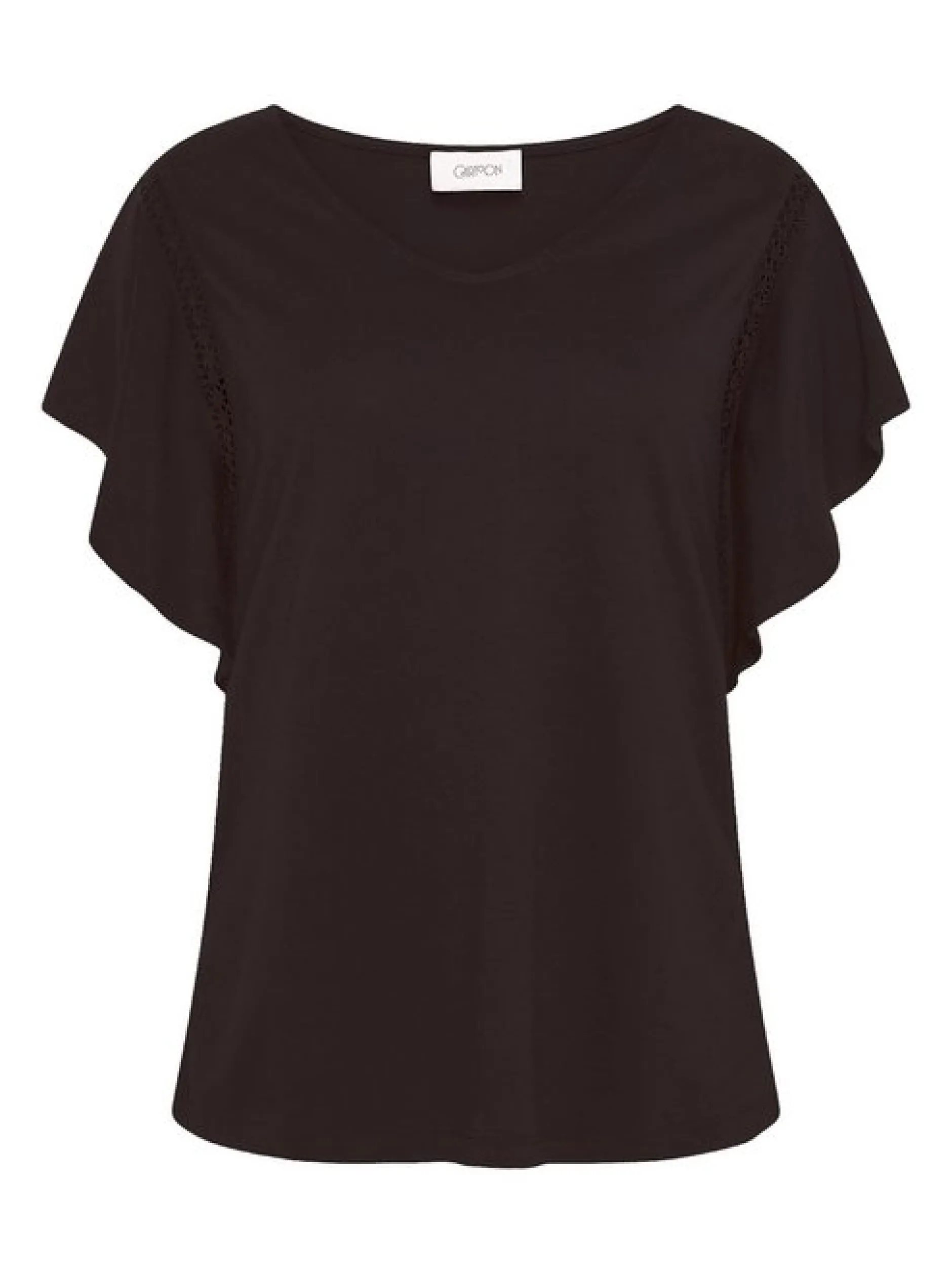 Cartoon Damen T-Shirt in braun