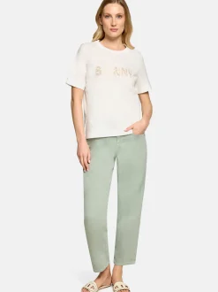 Cartoon Damen T-Shirt in ecru