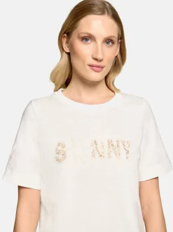 Cartoon Damen T-Shirt in ecru