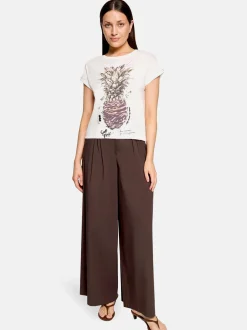 Cartoon Damen T-Shirt in weiß