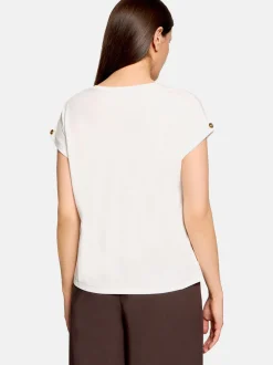 Cartoon Damen T-Shirt in weiß