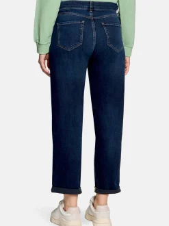 Cartoon Damen Used Look-Jeans in marine royal