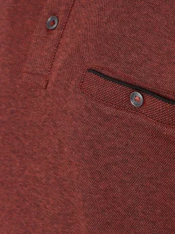 CASAMODA Herren Basic Poloshirt in bordeaux