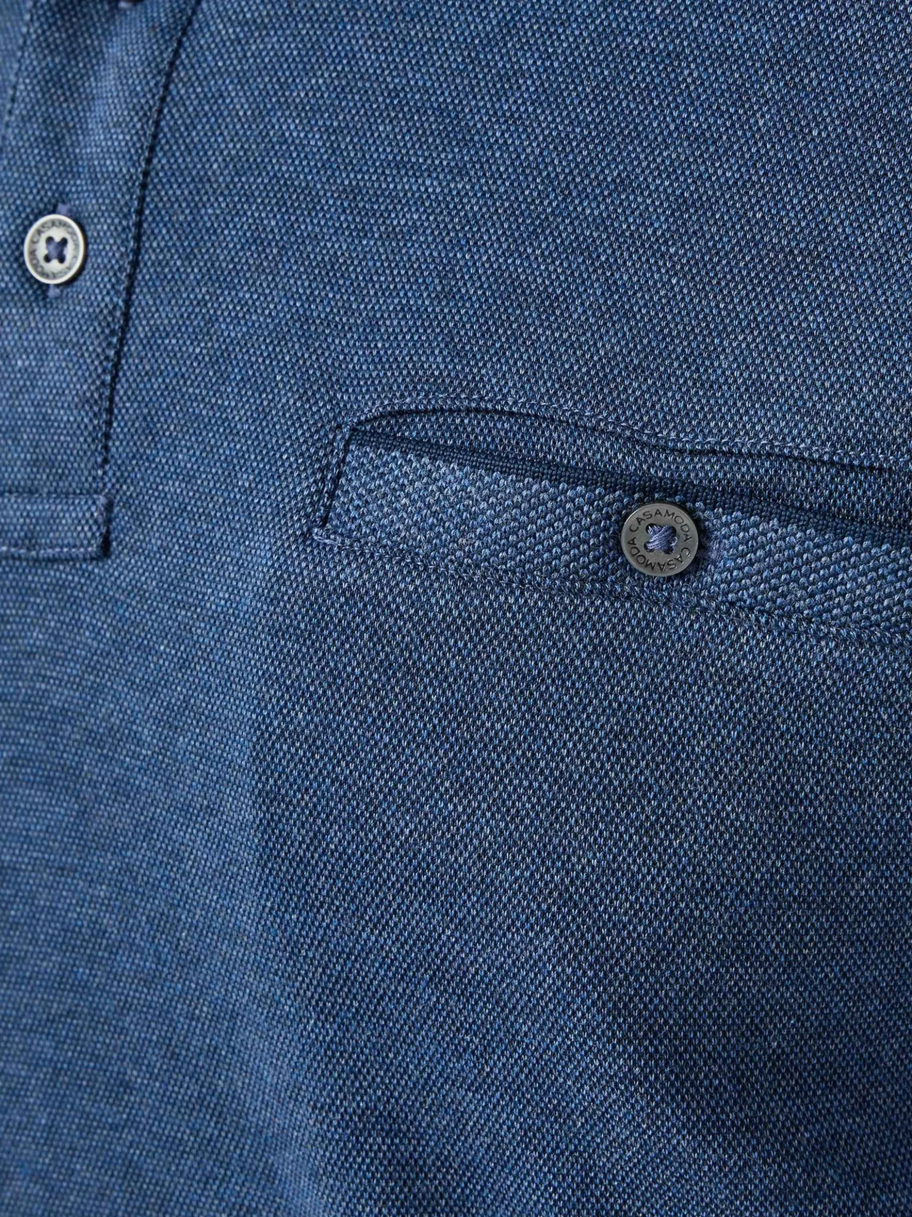 CASAMODA Herren Basic Poloshirt im 2er-Pack in blau