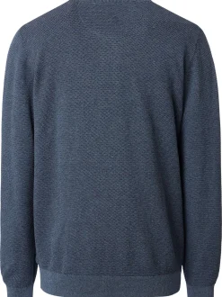 CASAMODA Herren Basic Strickjacke in blau