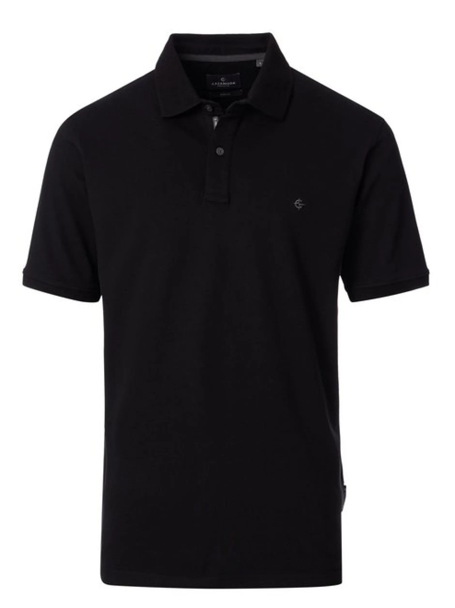 CASAMODA Herren Poloshirt - Basic in schwarz