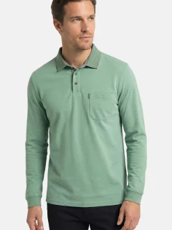 CASAMODA Herren Poloshirt im 2er-Pack Basic in grün