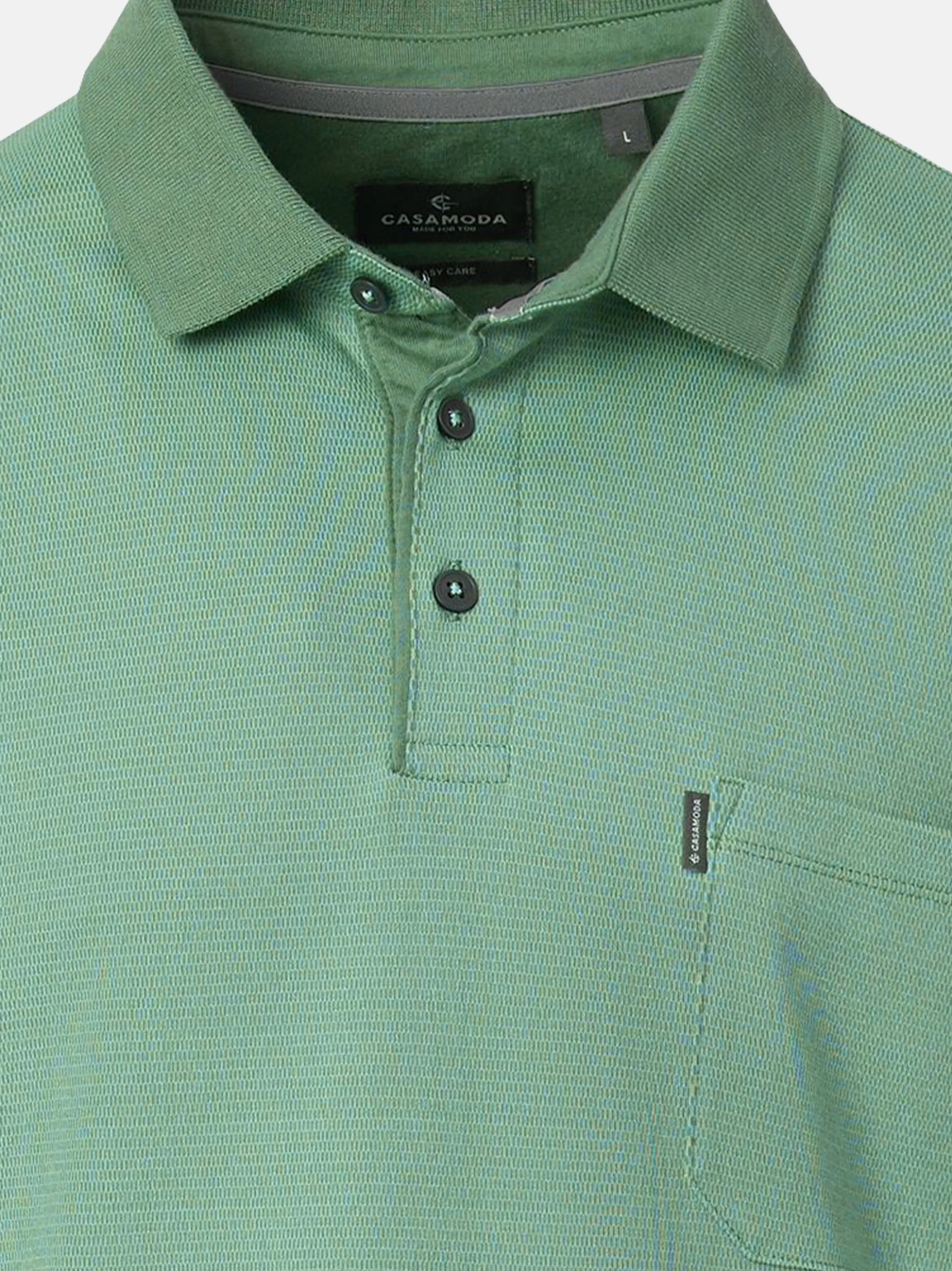 CASAMODA Herren Poloshirt im 2er-Pack Basic in grün