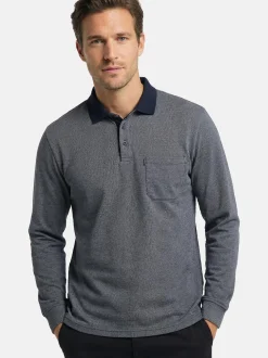 CASAMODA Herren Poloshirt im 2er-Pack Basic in blau