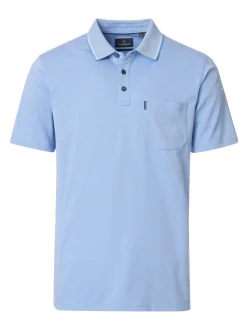CASAMODA Herren Poloshirt in hellblau