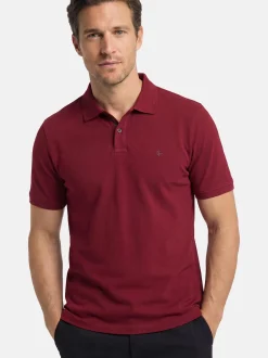 CASAMODA Herren Poloshirts im 2er-Pack in rot