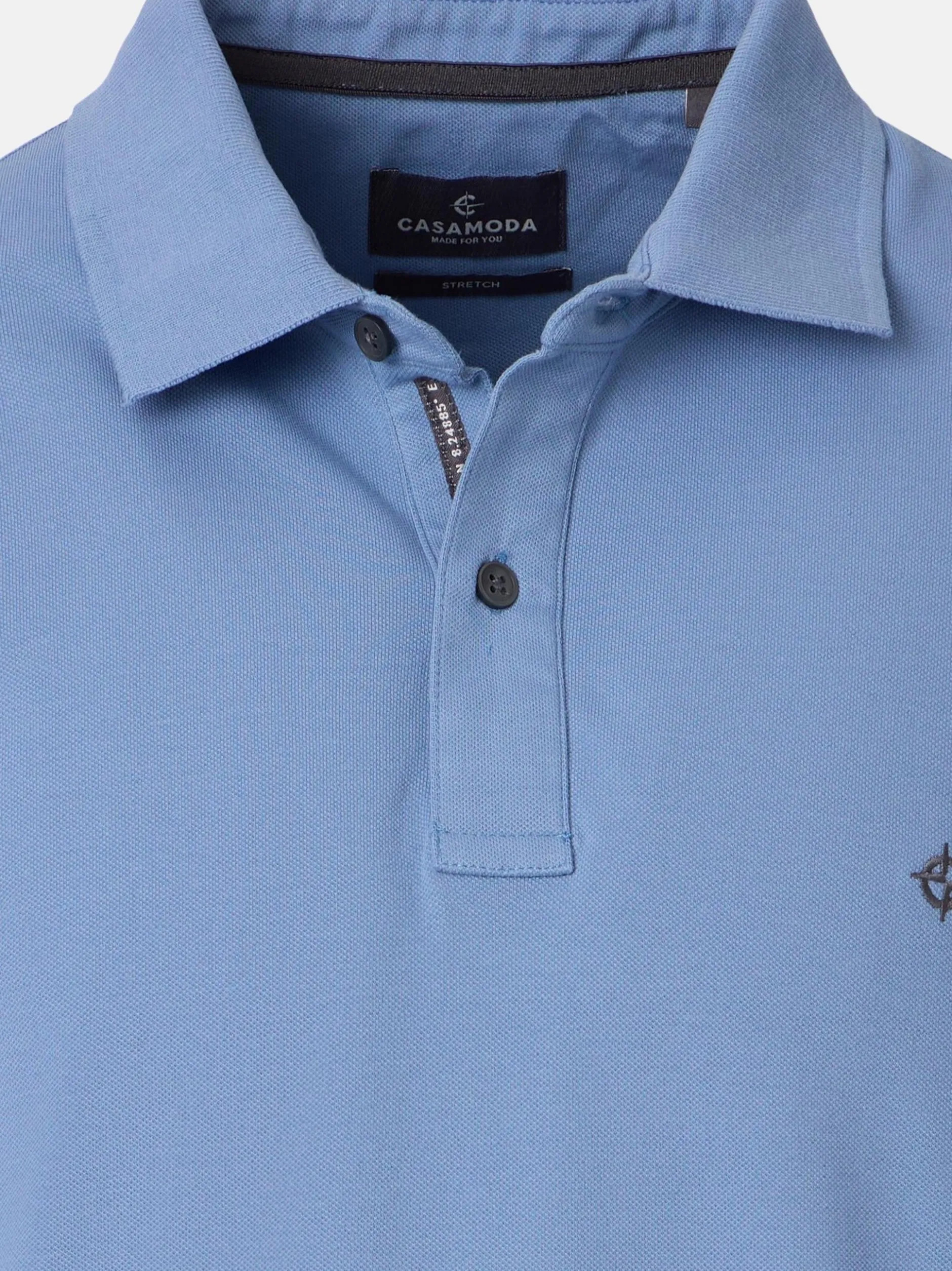 CASAMODA Herren Poloshirts im 2er-Pack in blau