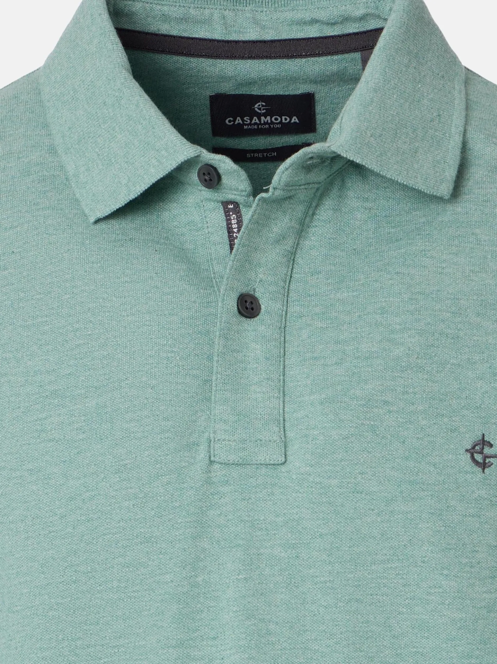 CASAMODA Herren Poloshirts im 2er-Pack in grün