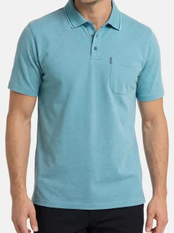 CASAMODA Herren Poloshirts im 2er-Pack in türkis