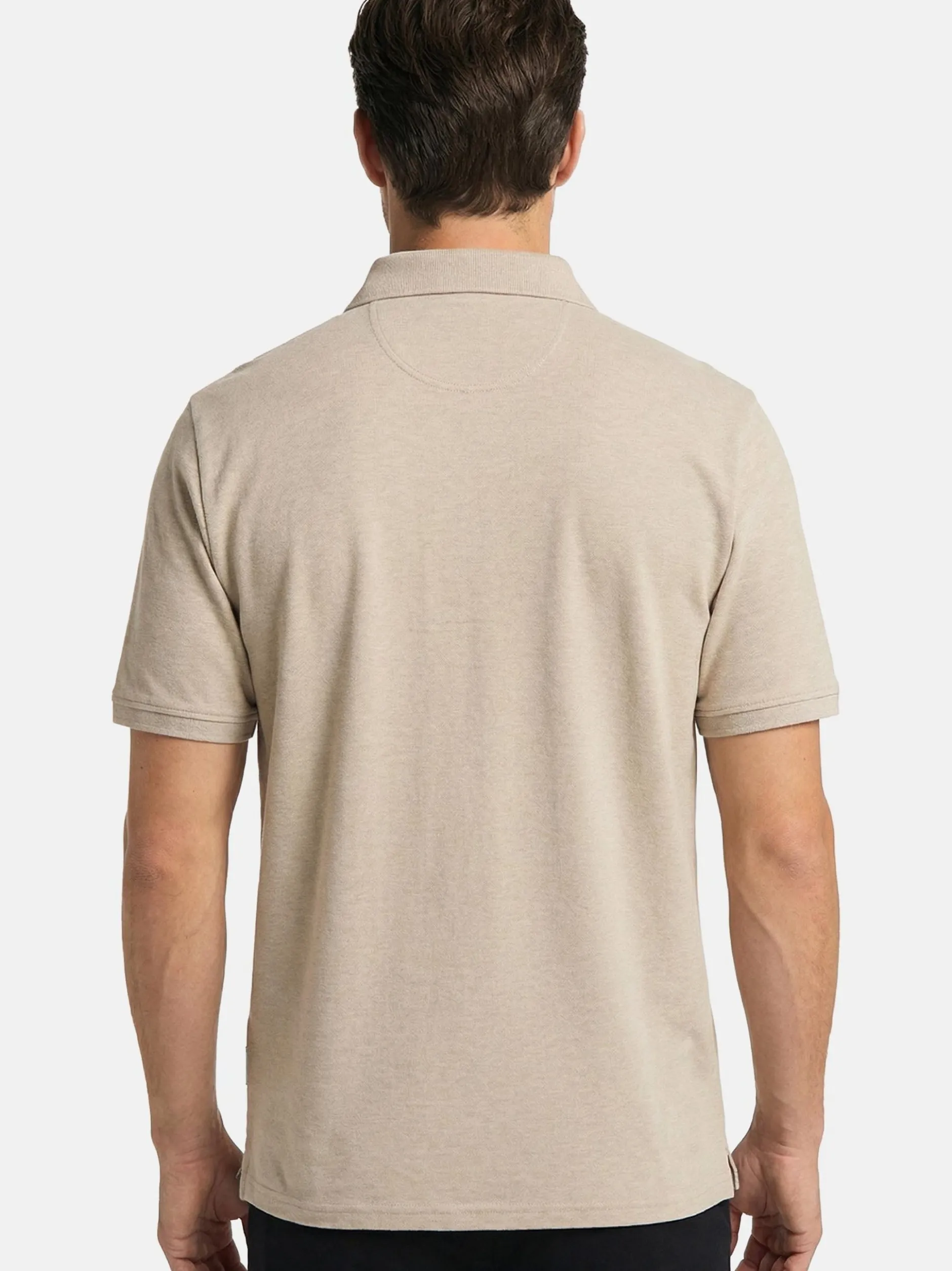 CASAMODA Herren Poloshirts im 2er-Pack in beige