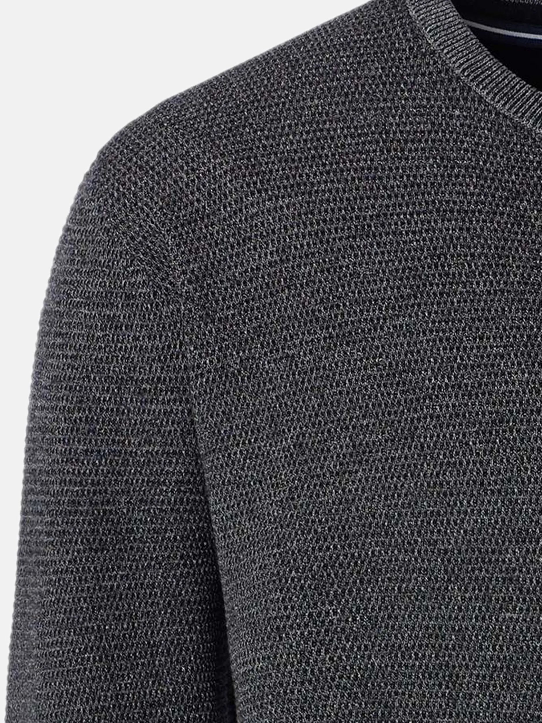 CASAMODA Herren Pullover - Basic in anthrazit