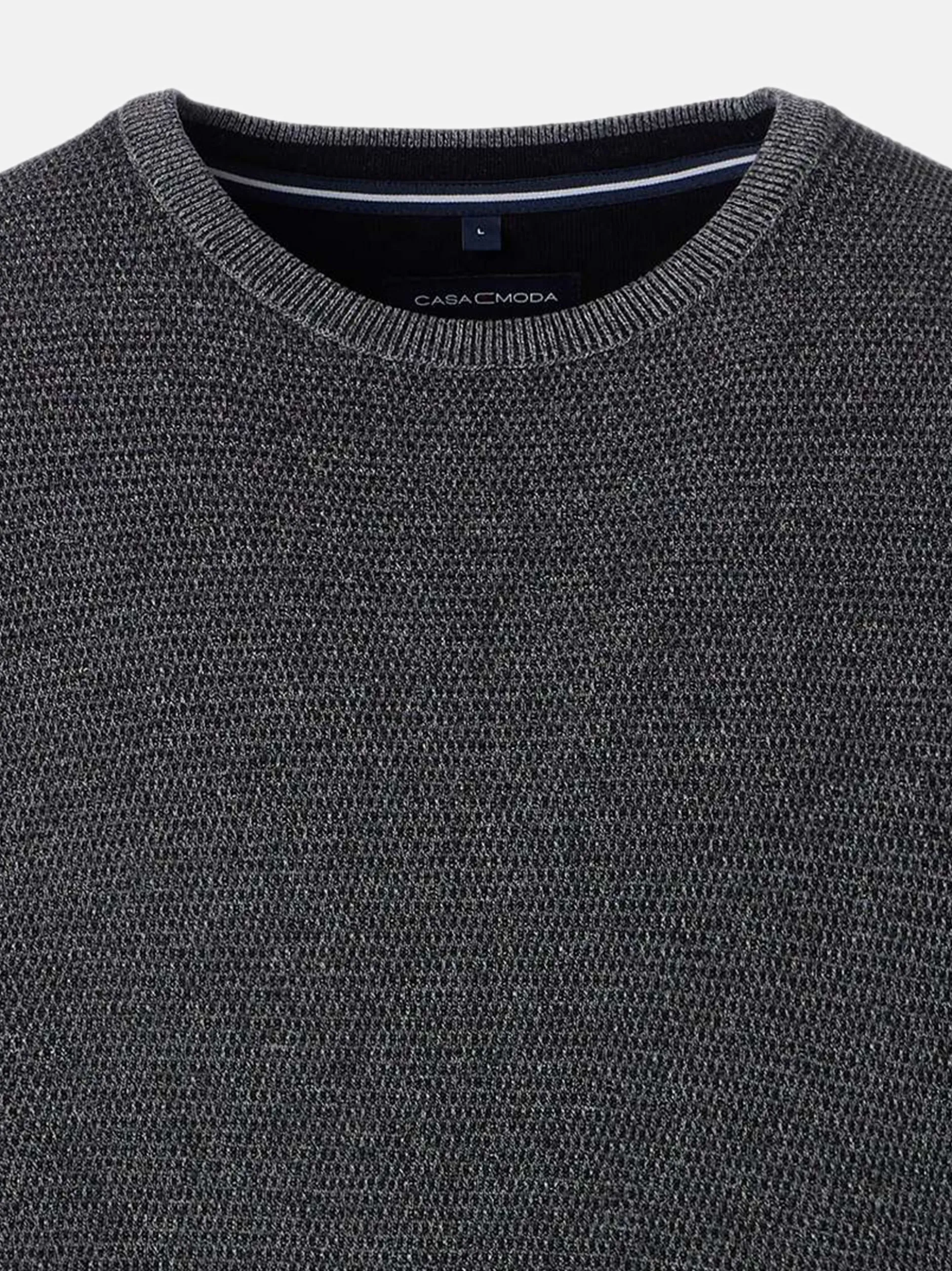 CASAMODA Herren Pullover - Basic in anthrazit