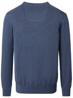CASAMODA Herren Pullover - Basic in blau