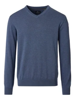 CASAMODA Herren Pullover - Basic in blau