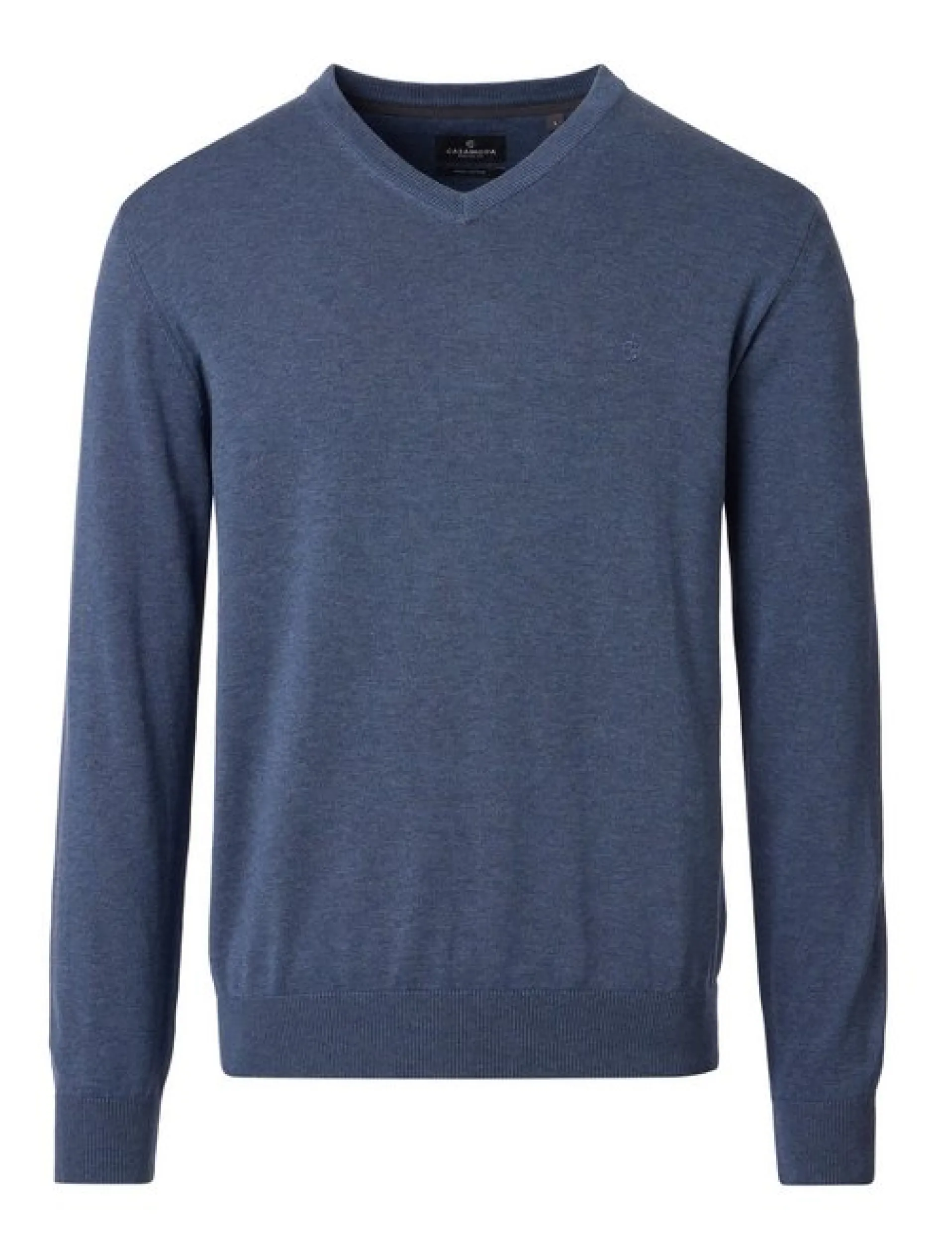 CASAMODA Herren Pullover - Basic in blau