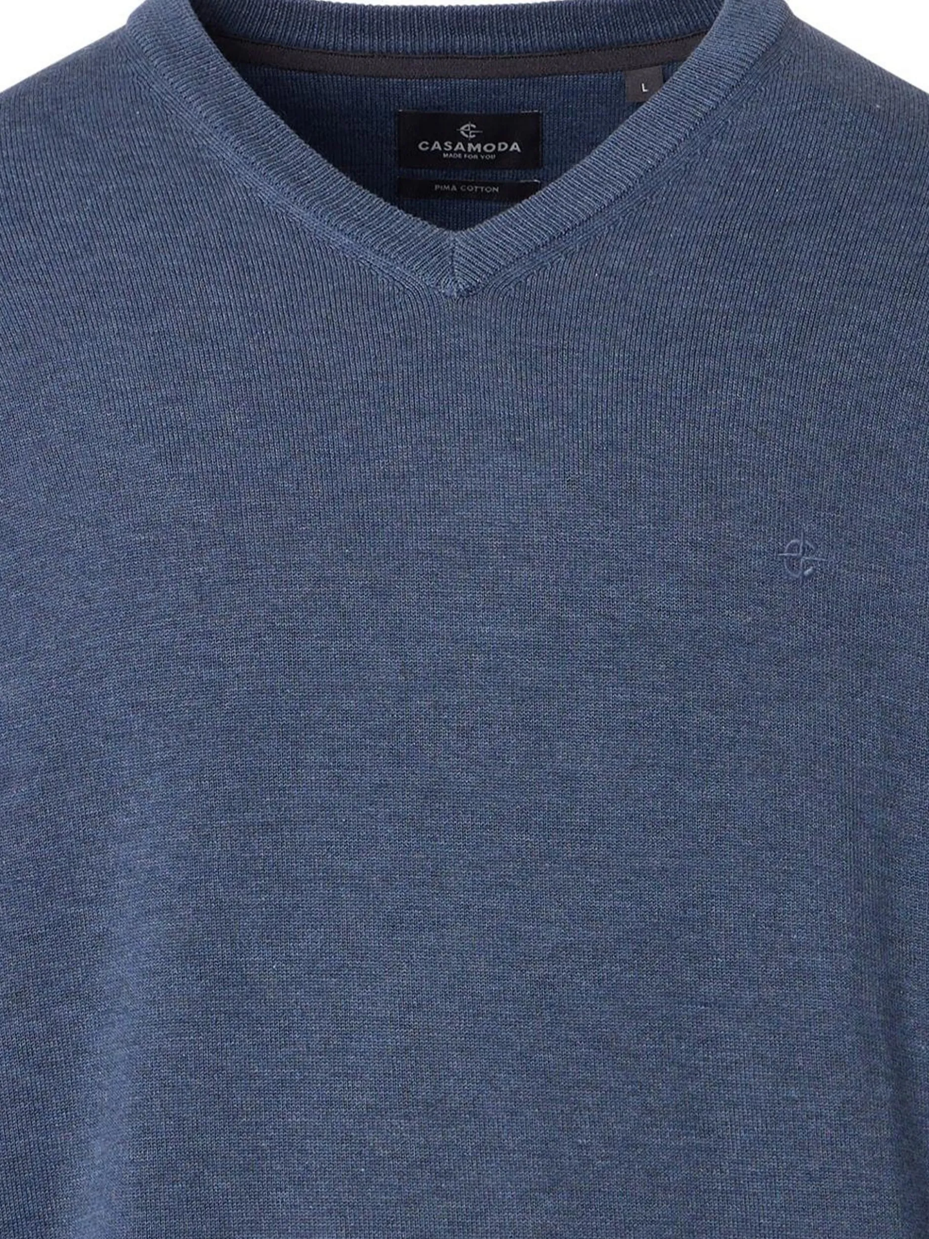 CASAMODA Herren Pullover - Basic in blau
