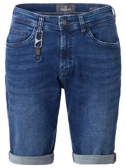 CASAMODA Herren Shorts - High Flex in medium stone denim