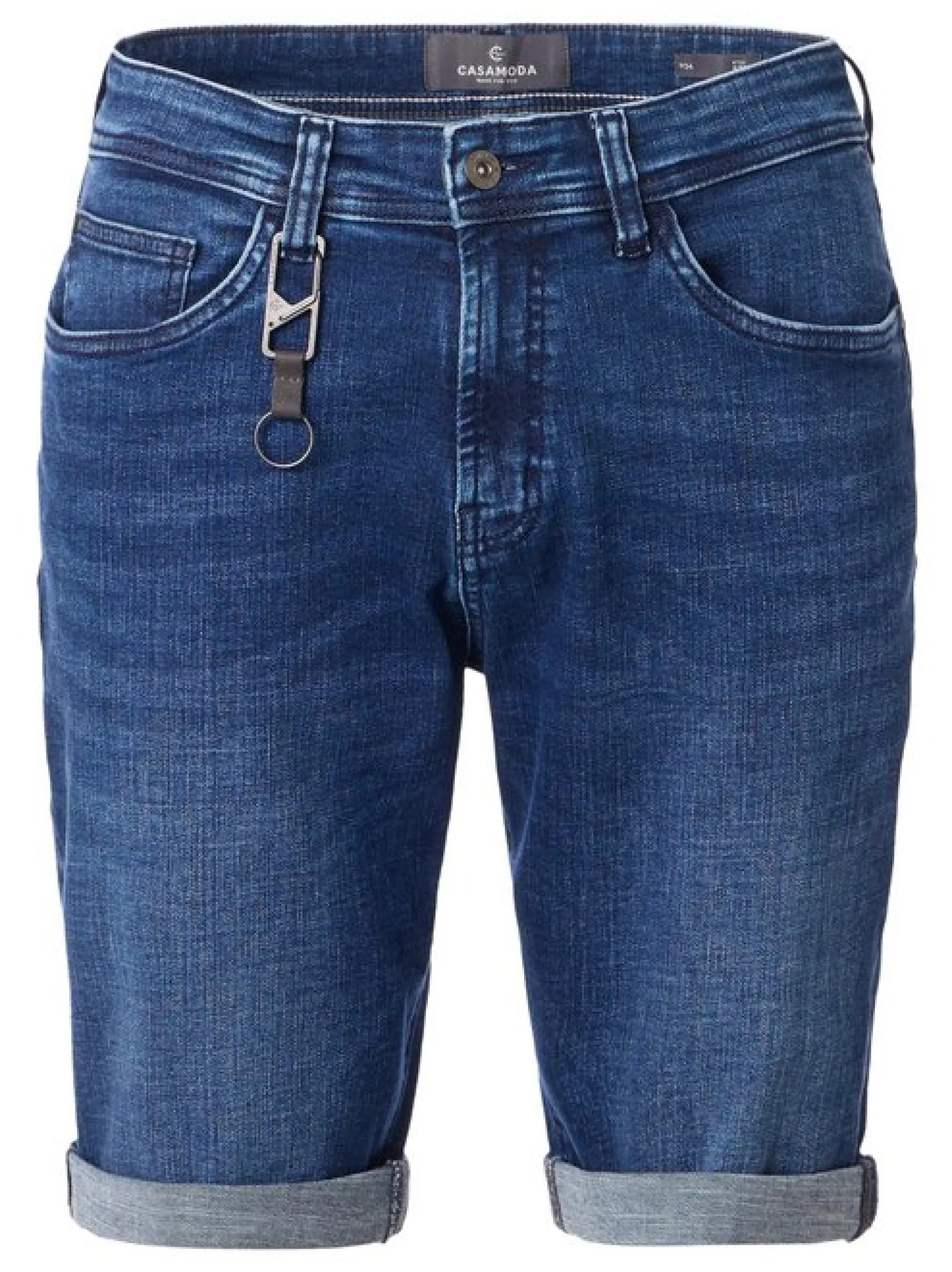 CASAMODA Herren Shorts - High Flex in medium stone denim