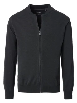 CASAMODA Herren Strickjacke - Basic in grau