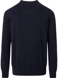 CASAMODA Herren Strickjacke - Basic in blau