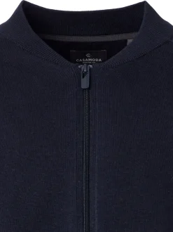 CASAMODA Herren Strickjacke - Basic in blau