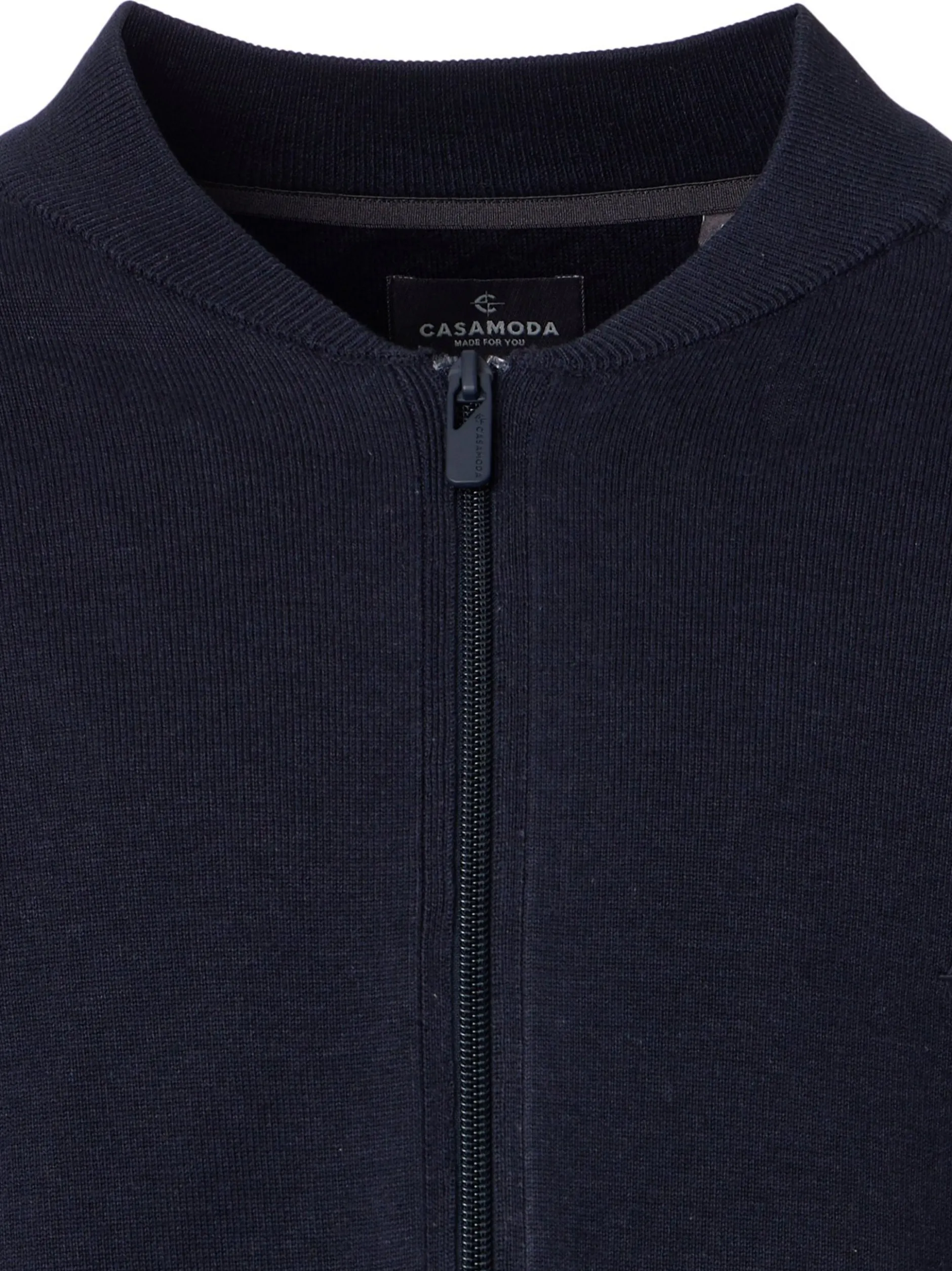CASAMODA Herren Strickjacke - Basic in blau