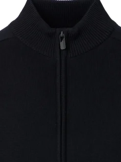 CASAMODA Herren Strickjacke - Basic in schwarz