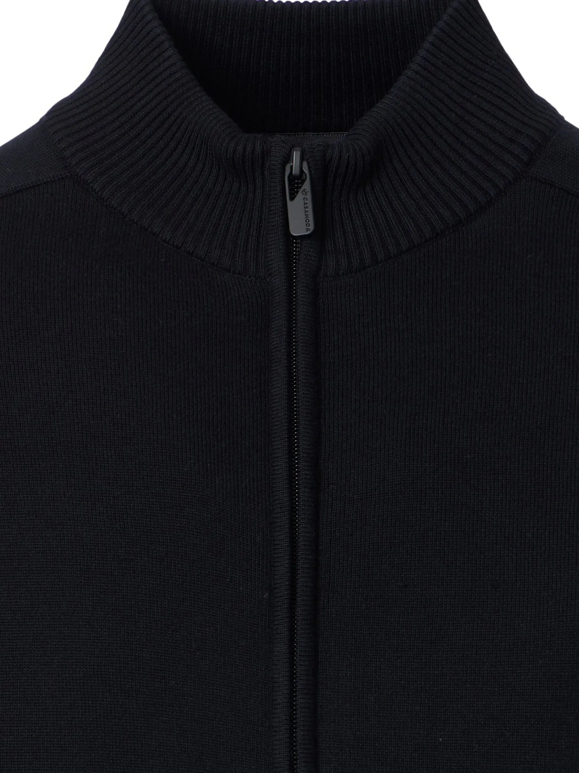 CASAMODA Herren Strickjacke - Basic in schwarz