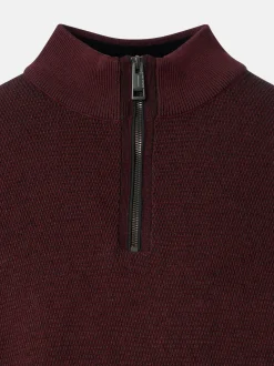 CASAMODA Herren Troyer - Basic in bordeaux